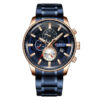 Curren 8362 Blue Chronograph Dial Men's Sports Wrist Watch