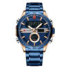Curren 8384 Round Analog Digital Dial Men's Blue Wrist Watch