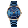 Curren 8385 Blue Steel Band Analog Dial Men's Hand Watch