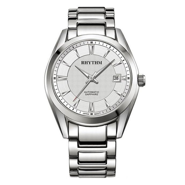 Rhythm A1401S01 Sapphire Glass Silver Chain Men's Gift Watch