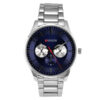 Curren 8282 Silver Band Blue Multi-Hand Dial Men’s Wrist Watch