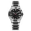 Rhythm F1203T02 Black Analog Roman Dial Ladies Watch