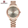 NaviForce 5025 Rose Gold Band Gray Dial Ladies Watch