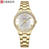 CURREN 9084 Luxury Diamond Quartz Stainless Steel Band Ladies Wrist watches