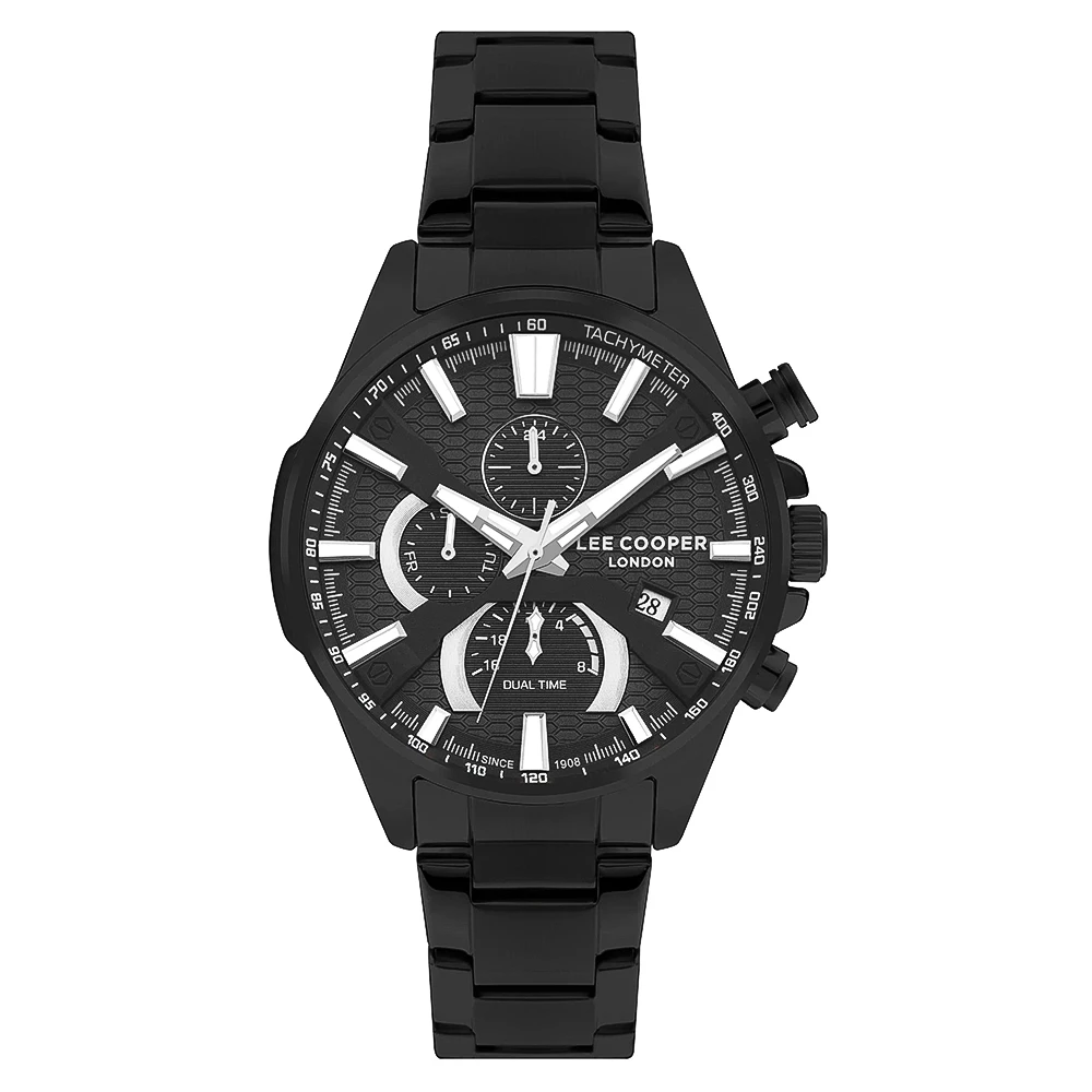 Lee Cooper LC08031.650 Men’s Black Multifunction Watch