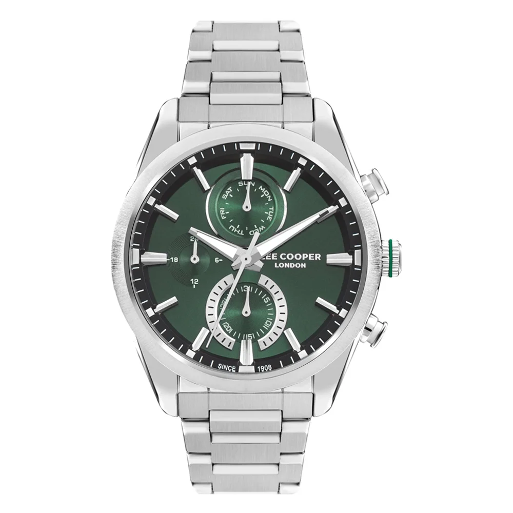 Lee Cooper LC07947.370 Men's Multi-Function Analog Watch with Metal Strap