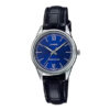 Casio LTP-V005L-2B Simple Blue Dial Leather Band Ladies Watch