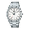 Casio MTP-VD02D-7E White Dial Silver Band Men's Dress Watch