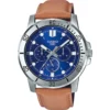 Casio MTP-VD300L-2E Leather Band Men Watch