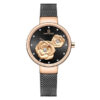 NaviForce 5013 Black Mesh Strap Floral Dial Ladies Hand Watch