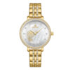 NaviForce 5017 Stone Engraved Golden Chain Ladies Gift Watch