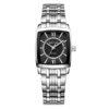 Rhythm P1202S02 Square Black Analog Dial Ladies Dress Watch