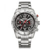 Rhythm S1102S02 Silver Chain Men's Chronograph Dial Watch