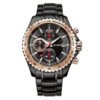 Rhythm S1106S05 Black Chain Chronograph Dial Men's Watch