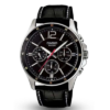 Casio MTP-1374L-1AVDF Men's Fashion Watch with Black Leather Strap and Day-Date Display