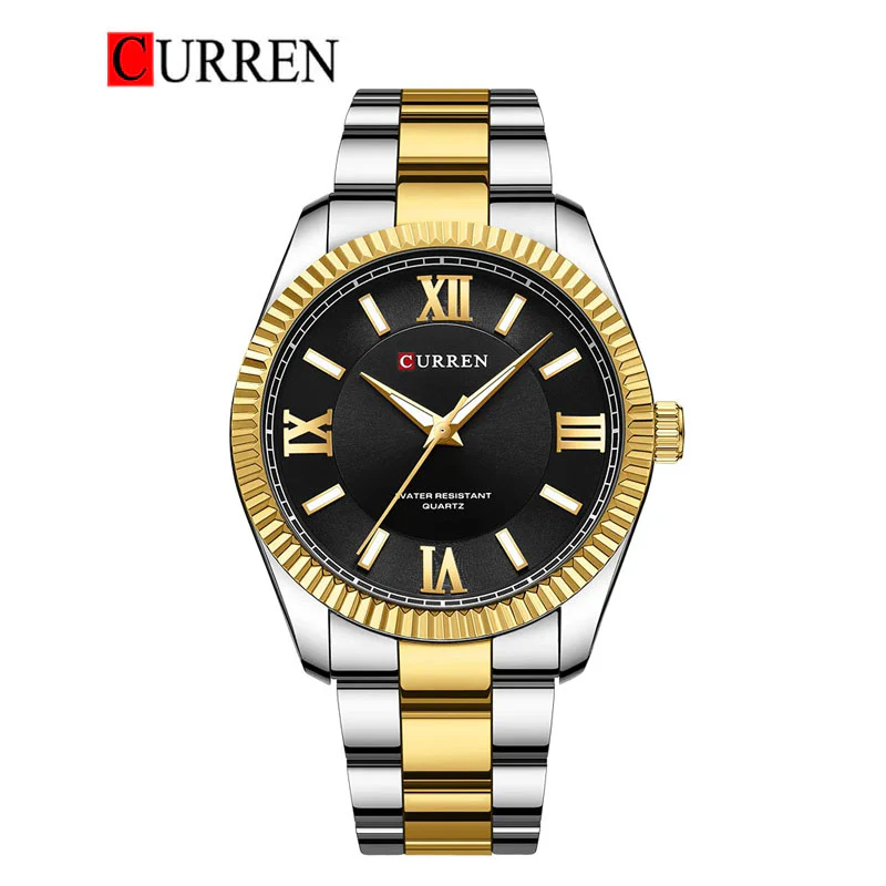 Curren C8453 Men’s Quartz Watch – Two-Tone Stainless Steel Elegance