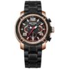 Rhythm S1413S05 Black Chain Chronograph Men's Dress Watch