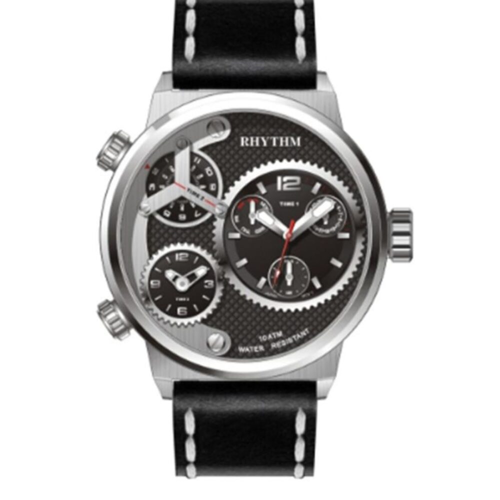 RHYTHM SI1610L01 Men's Quartz Leather Strap Watch