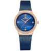 NaviForce NF5005 Rose Gold Case Stone Dial Ladies Blue Watch