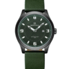 NaviForce NF8024 Green Leather Men's Classic Watch In Analog Dial