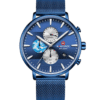 NaviForce NF9169 Blue Chronograph Mesh Chain Men's Gift Watch