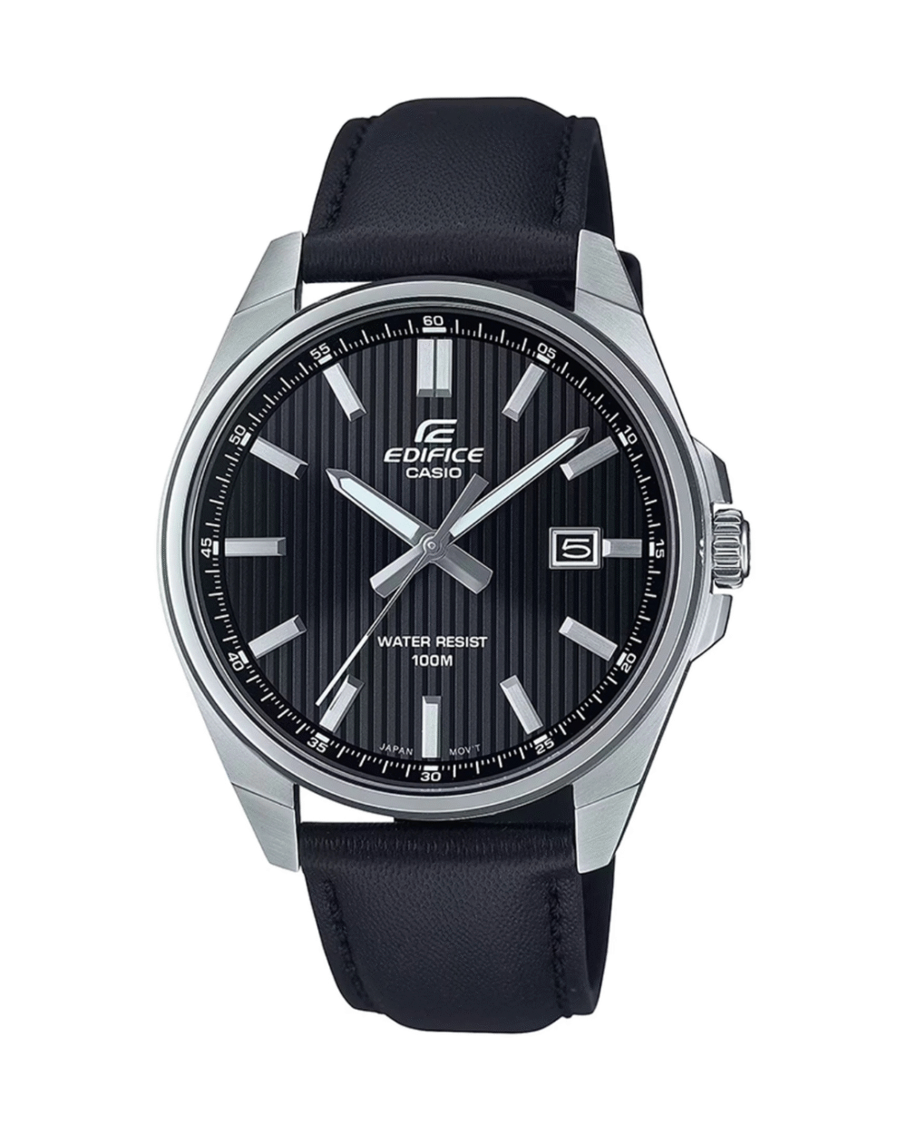 Casio Edifice EFV-150L-1A Men’s Analog Watch with Leather Band
