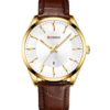 Curren C8365 Brown Leather Band Men’s Corporate Analog Watch