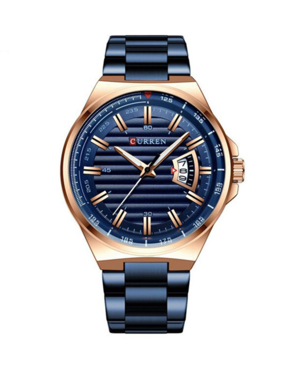 Curren C8375 Men's Standard Blue Analog With Date Dial Watch