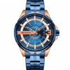 Curren C8333 Rose Gold Blue Men's Analog Dial Dress Wrist Watch