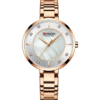 Curren C9051 Rose Gold Chain Analog Stone Dial Ladies Gift Watch