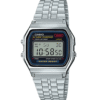 Casio A159W-N1DF Silver Chain Vintage Dial Men's Hand Watch