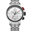 Rhythm I1101S01 White Chronograph Dial Stylish Watch For Men's