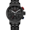 Rhythm I1101S02 Full Black chronograph Gift Watch For Men's