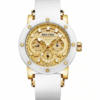 Rhythm I1203R04 White Silicone Golden Multi Dial Men's Watch