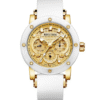 Rhythm I1204R05 Men's Stylish Watch Golden Dial, Rubber Strap