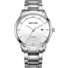 Rhythm P1211S01 Silver Stainless Steel Band Men's Dress Watch