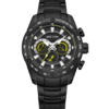 Rhythm S1410S06 Black Chronograph Dial Gift Watch For Men's