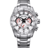 Rhythm S1410S01 White Chronograph Dial Men's Classical Watch