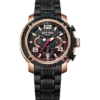 Rhythm S1413S05 Black Chain Chronograph Men's Dress Watch