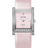 Rhythm L1204L02 Pink Leather Analog Dial Ladies Simple Watch