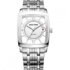 Rhythm P1201S01 White Dial Silver Chain Men's Formal Watch