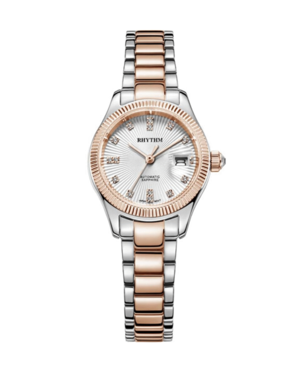 Rhythm A1404S04 Two Tone Chain Automatic Watch For Ladies