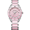 Rhythm F1207T03 Pink Dial Sapphire Glass Gift Watch For Ladies
