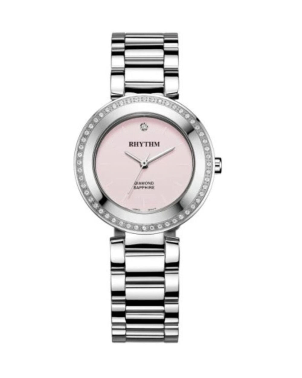 Rhythm L1202S02 Ladies Silver Chain White Dial Dress Watch