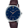 Casio LTP-VT01L-2B Ladies Brown Leather Blue Dial Gift Watch