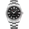 Curren C8453 Men's Watch Analog Display Black Dial Stainless Steel Band