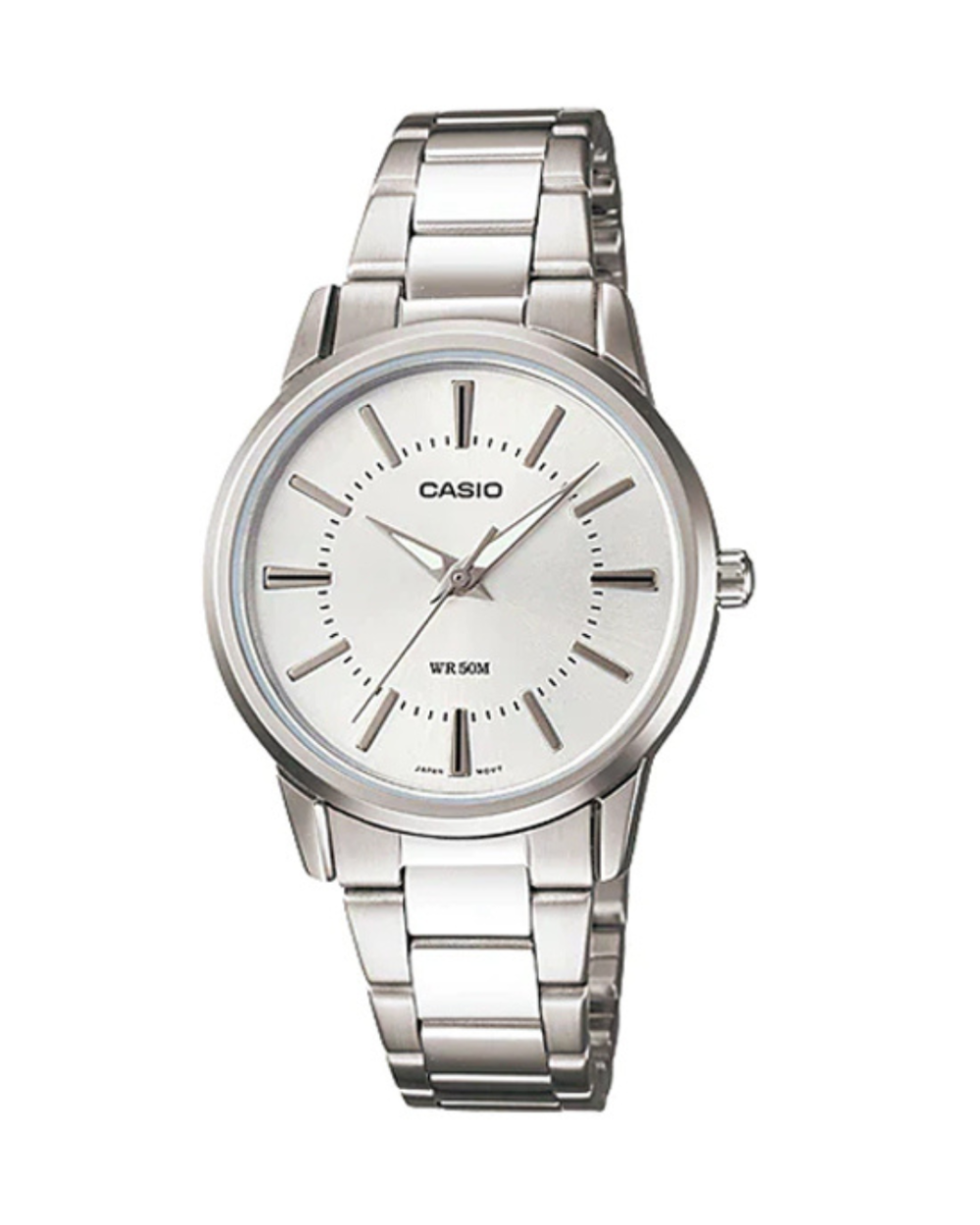 Casio LTP-1303D-7AV Silver Chain Simple Analog Ladies Watch