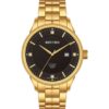 Rhythm GS1608S07 Ladies Gift Watch Black Dial with Crystals