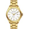 Rhythm GS1609S06 Gent's White Dial Golden Chain Stylish Watch