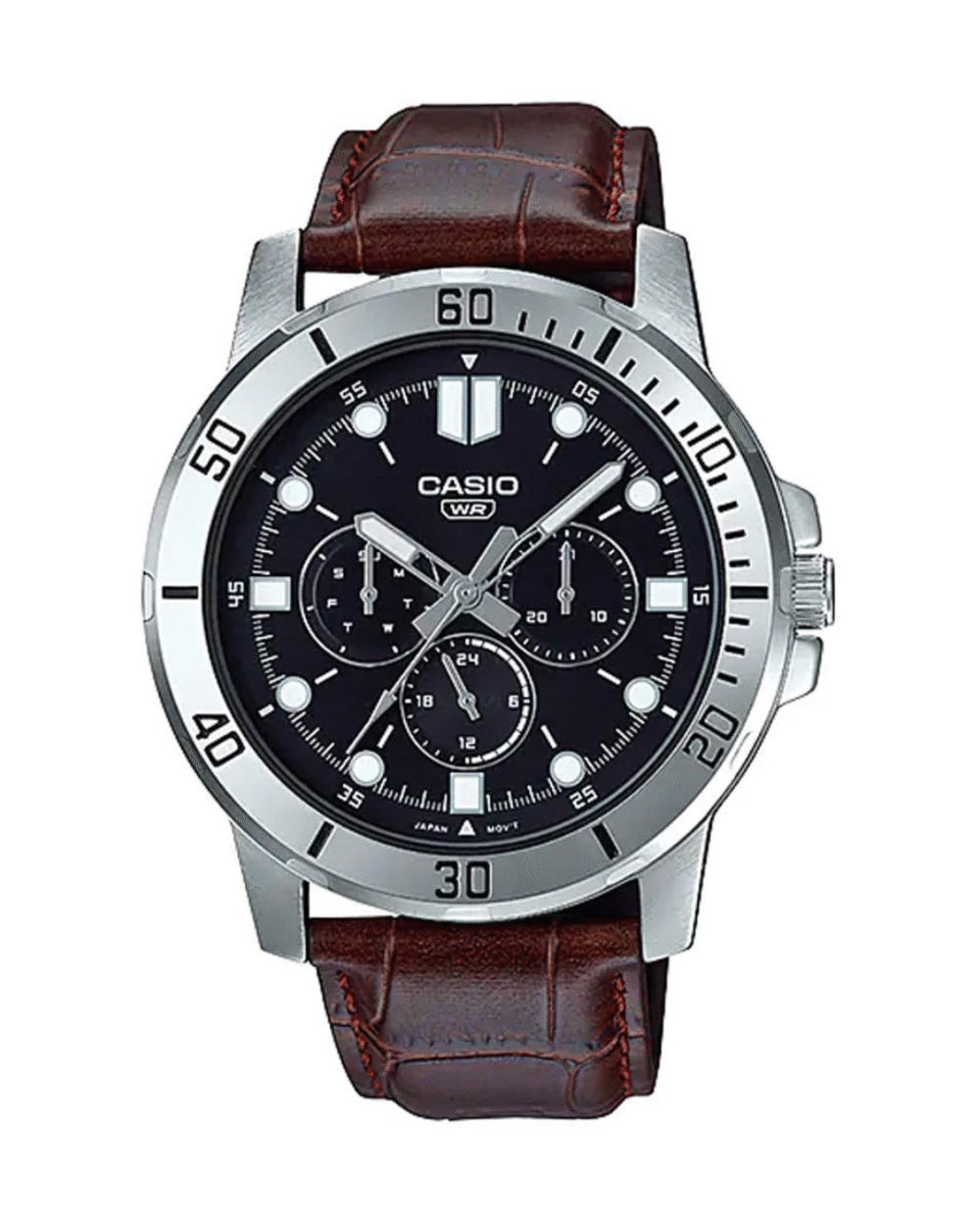 Casio MTP-VD300L-1EUDF Men’s Multi-Function Leather Watch